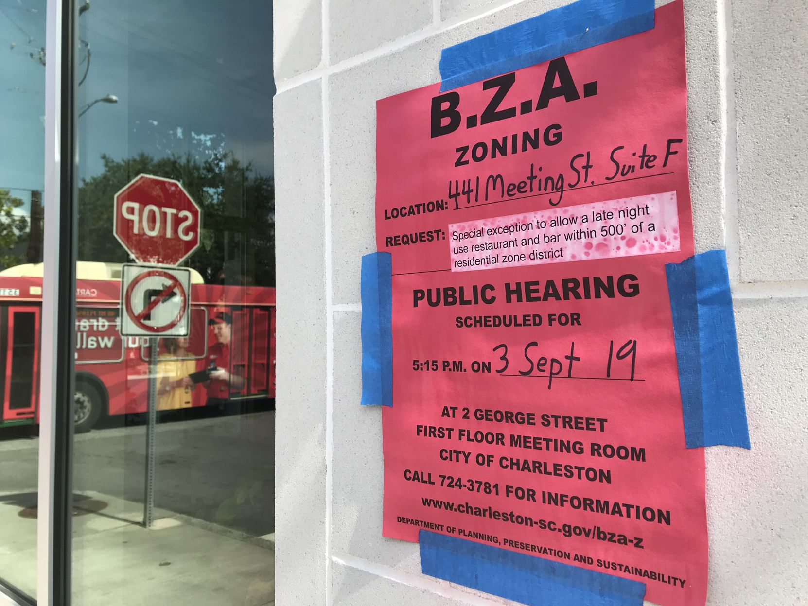 441 Meeting St. bar proposal in Elan Midtown